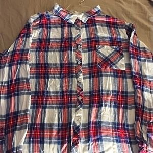 2X BLL plaid long sleeved button down